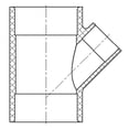 thumbnail image 3 of Lesso America 475-210, Plumbing, PVC Pipe Fitting, Reducing Wye  ,SCH40, 1-1/2×1-1/2×3/4", 3 of 3