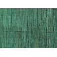 thumbnail image 1 of Ahgly Company Machine Washable Indoor Rectangle Abstract Turquoise Blue Modern Area Rugs, 8' x 10', 1 of 4