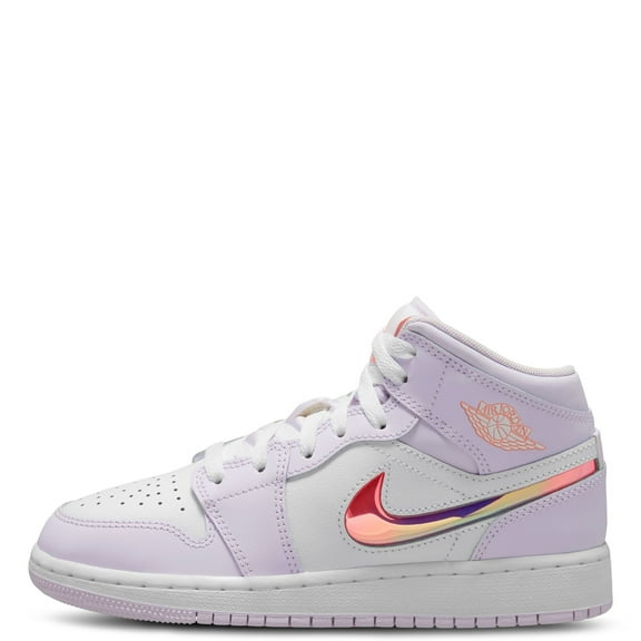 Big Kid's Jordan 1 Mid SE Barely Grape/Atomic Pink-White (IM4419 500) - 4