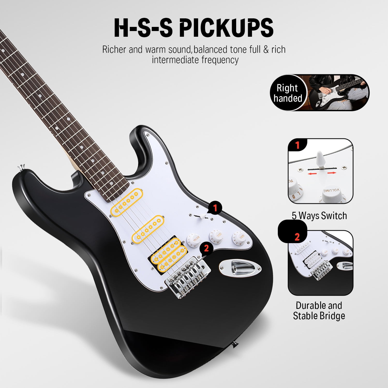 Donner / Stratocaster ギター DST-125 未使用 Donner / Stratocaster ギター DST-125 未使用｜ホビー・楽器