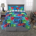 thumbnail image 3 of PJ Masks Kids Multicolored Bedding Super Soft Comforter and Sheet Set with Sham, 7 Piece Full Size, 3 of 6