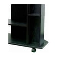 thumbnail image 2 of Wooden TV Stand with 3 Tier Shelving and CD Rack, Black- Saltoro Sherpi, 2 of 5