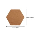 thumbnail image 2 of LABELEPH Hexagon Cork Wall Tiles for Desk and Office Notice Board with Assorted Color 7.86X6.88X0.24in, 2 of 8