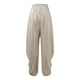 thumbnail image 3 of Pantalones harem con cintura elástica y lentejuelas para mujer: corte holgado, cintura media, bolsillos, pantalones bombachos informales de color liso para fiestas/uso diario, 3 of 4