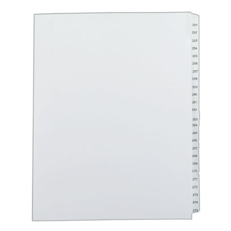Avery Collated Legal Dividers Allstate Style, Letter Size, 251-275 Tab Set (82193)