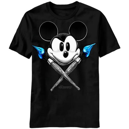 - Disney Epic Mickey Mouse Power of Two Both Brushes Adult T-shirt