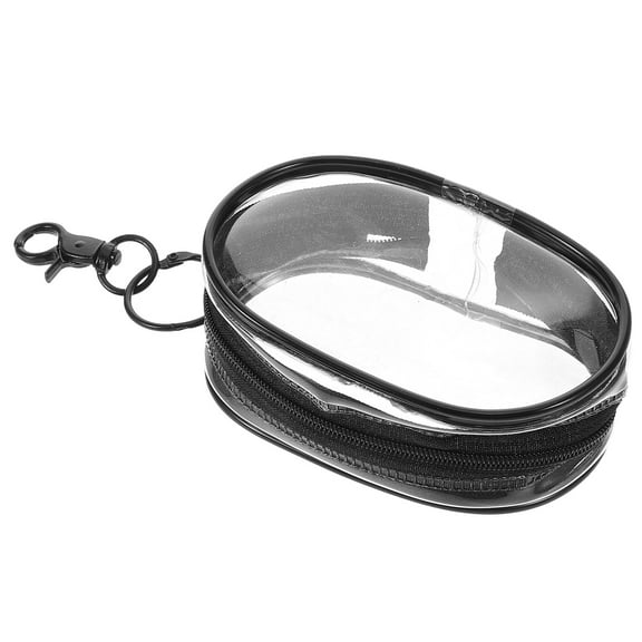 Clear Purse Keychain Wallet Portable Small Transparent Pouch Mini Zipper Wallet Waterproof Keychain Bag For For Women
