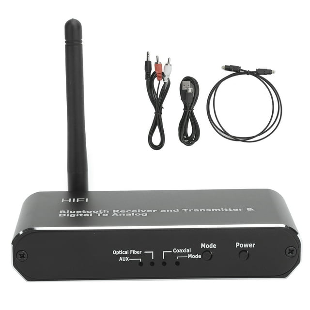 Convertidor coaxial inalámbrico de DAC digital a adaptador de audio analógico con receptor Bluetooth D09