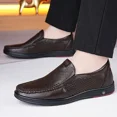 thumbnail image 5 of Mens Casual Leather Shoes Business Slip-on Shoes Comfort Fashion Driving Shoes for Male, 5 of 6