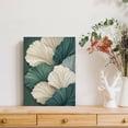 thumbnail image 3 of Abstract Floral Canvas Wall Art – Modern Neutral Flower Canvas Painting, Printed Botanical Wall Art, Minimalist Leaf Texture Artwork, 3 of 7