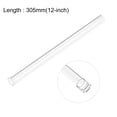 thumbnail image 2 of Clear Rigid Acrylic Pipe 21mm(13/16") ID x 25mm(1") OD x 305mm(12"), 2mm(3/32") Wall Round Tube, 2 of 5