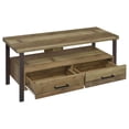 thumbnail image 4 of DeeHome Gerrig Weathered Pine and Dark Bronze 48-inch TV Console, 4 of 9