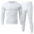 thumbnail image 2 of Gyexs Long Johns for Men Thermal - Thermal Underwear for Women Petite, Lightweight Pajamas Pants Loungewear Sets, White, Size XL, 2 of 8