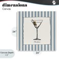 thumbnail image 4 of Stupell Industries Contemporary Martini Summer Stripes Canvas Art, 24 x 24, by Susan Jill, 4 of 8