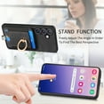 thumbnail image 6 of for Samsung Galaxy S25 Plus Wallet Case with Detachable Card Holder & 360° Rotation Finger Ring Holder Stand, Shockproof PU Leather Phone case with Card Slot for Men Women for S25 Plus, Black, 6 of 10