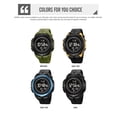 thumbnail image 4 of Outdoor Sports Digital Watch with Compass, Pedometer, , Stopwatch, Countdown Timer and 50M Water Resistant Silicone Strap for Hiking, Camping and Mountaineering, 4 of 7