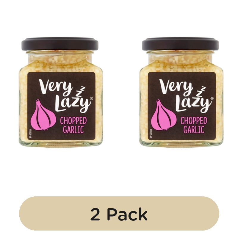 Very Lazy Chopped Garlic 200g, British Import (Pack of 2)