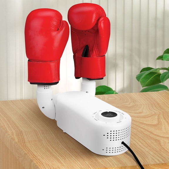 Boxing Glove Dryer Intelligent Thermostat Punching Gloves Dryer for Boxing Sport Quiet 90 Degree Foldable Boot Dryer with Timer Shoes Dryer for Boot Glove