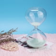 thumbnail image 2 of Reloj de arena en forma de cilindro de 15 minutos, temporizador de arena, adorno de escritorio de cristal, regalo de cumpleaños, 2 of 8
