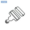 thumbnail image 3 of Unique Bargains Overall Buckles 2 Sets Retro Suspender Replacement Buckles 38mm, Gun-black, 3 of 6