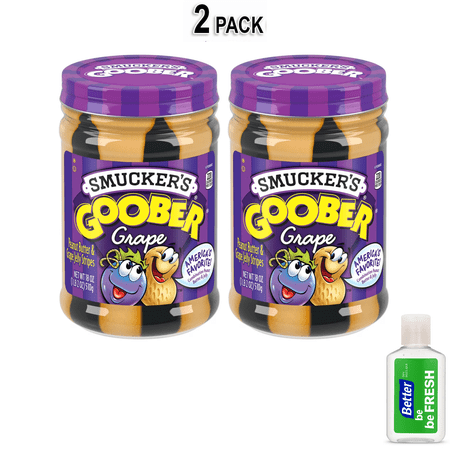 Smucker’s Goober Grape, Peanut Butter & Grape Jelly Stripes, 18 oz