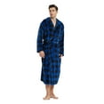 VULCANODON Mens Robe with Hood, Fleece Bathrobe Plush Robes for Men