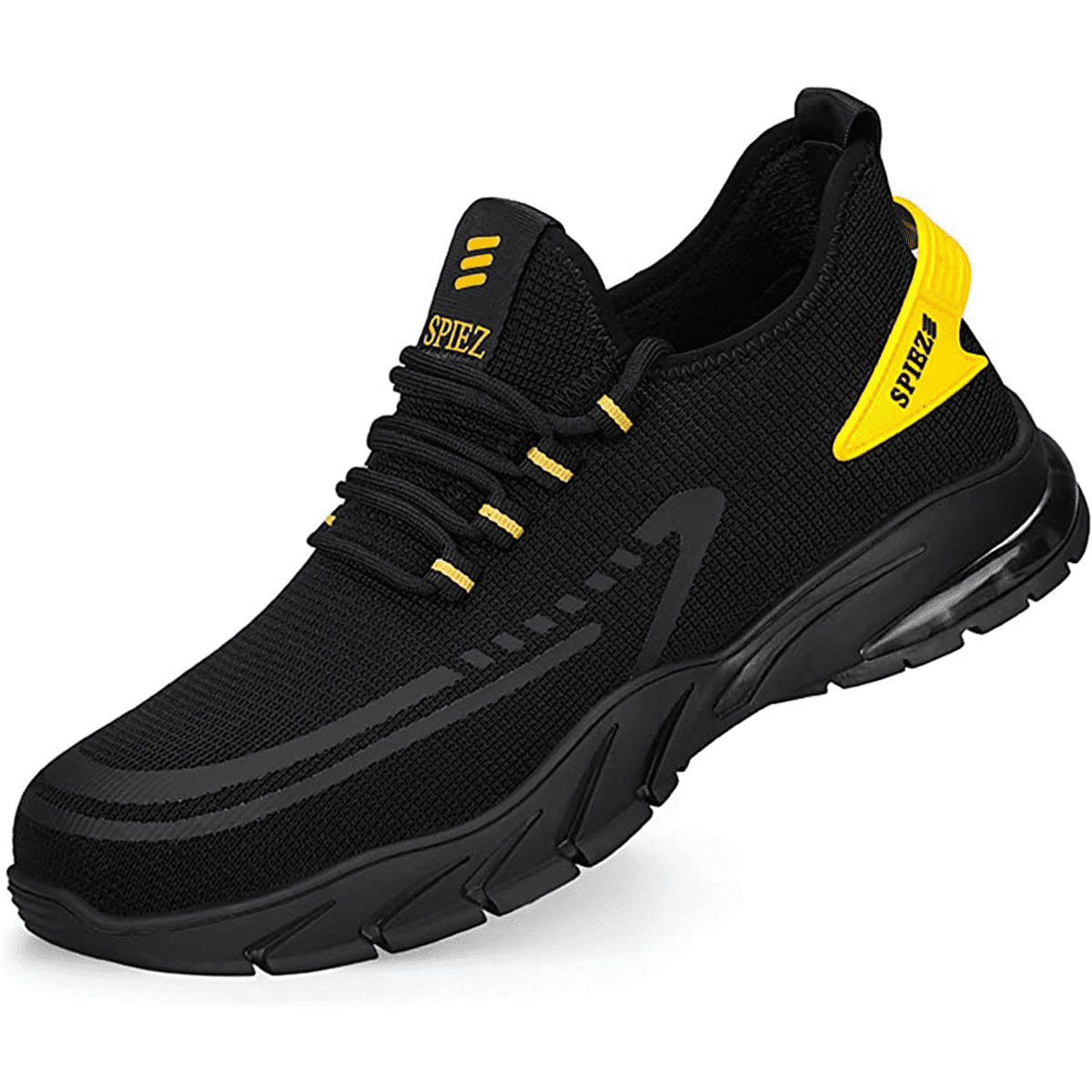 SPIEZ Men's Steel Toe Work Shoes, Safety Lightweight Waterproof Outdoor ...