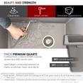 thumbnail image 3 of Stylish Dual Mount 25" White Gray Single-Bowl Kitchen Sink + 1 Accs, Net Wt 2 Units S-825L, 3 of 15