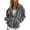 Gray, variant on Y2K Velvet Sweat Jacket Women's Hooded Pullover Long Sleeve Zip Front Velour Jacket Streetwear Sweatshirt Zip Hoodie Gray XL