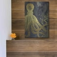 thumbnail image 5 of Luxe Metal Art 'Octopus Ink Gold & Blue I' by Christine Zalewski, Metal Wall Art, 12"x16", 5 of 7