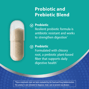 Florastor Unisex Advanced Pro + Pre Probiotic and Prebiotic Supplement, 30 Count