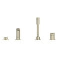 thumbnail image 4 of Grohe Lineare 19577EN1 4-Hole Single-Handle Deck Mount Roman Tub Faucet with 1.75 GPM Hand Shower in Grohe Brushed Nickel, 4 of 4