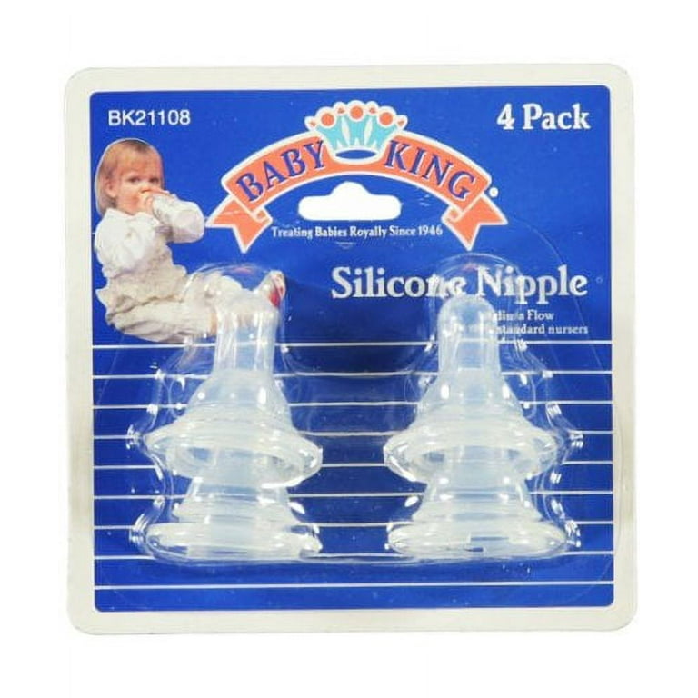 Baby King 6-pack Silicone Nipples - One Color, One Size (3-Pack) 