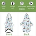 thumbnail image 6 of Honeii Swimming Shark Print Small Dog Hoodies Pet Hooded Sweatshirts Fall Winter Puppy Cat Sweaters Warm Clothes for Small Dogs Outfits Costume-Small, 6 of 7