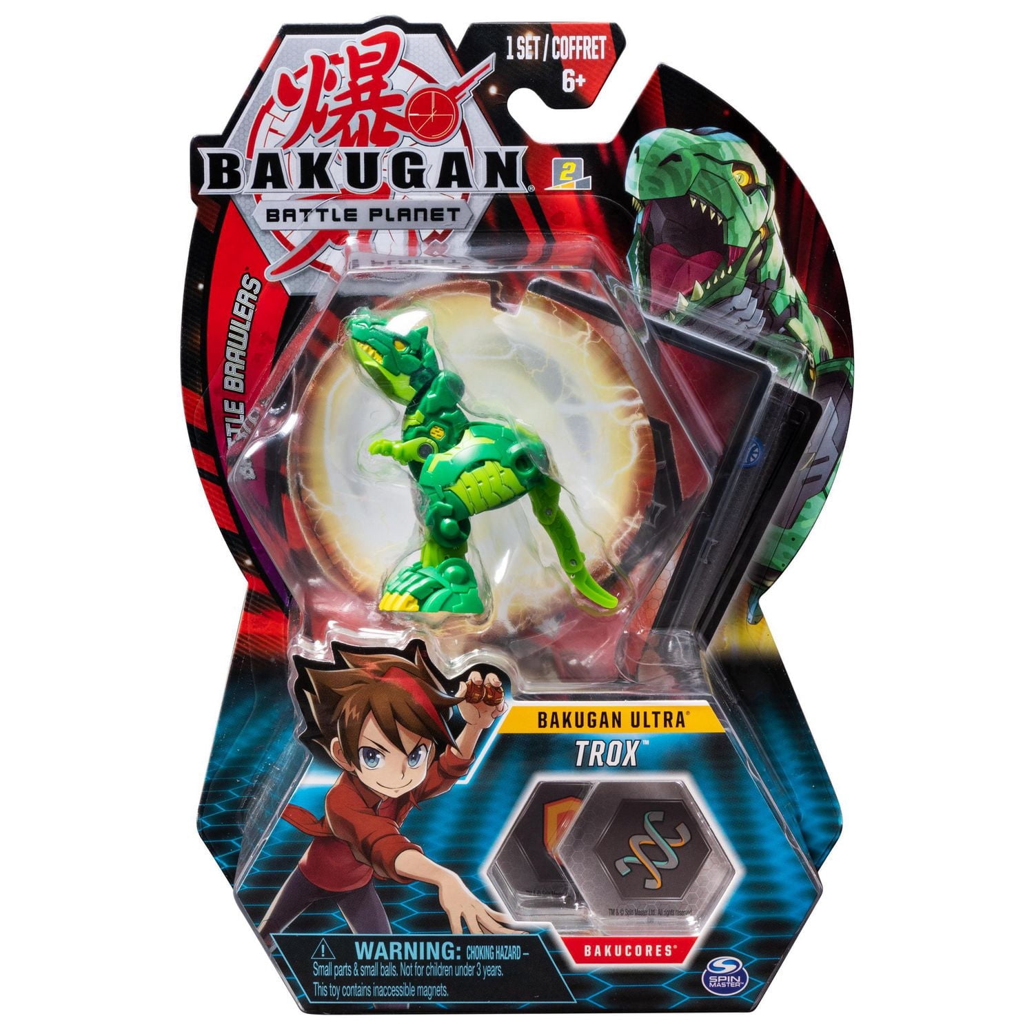 Bakugan Ultra, Trox, 3-inch Tall Collectible Transforming Creature, for Ages 6 and Up