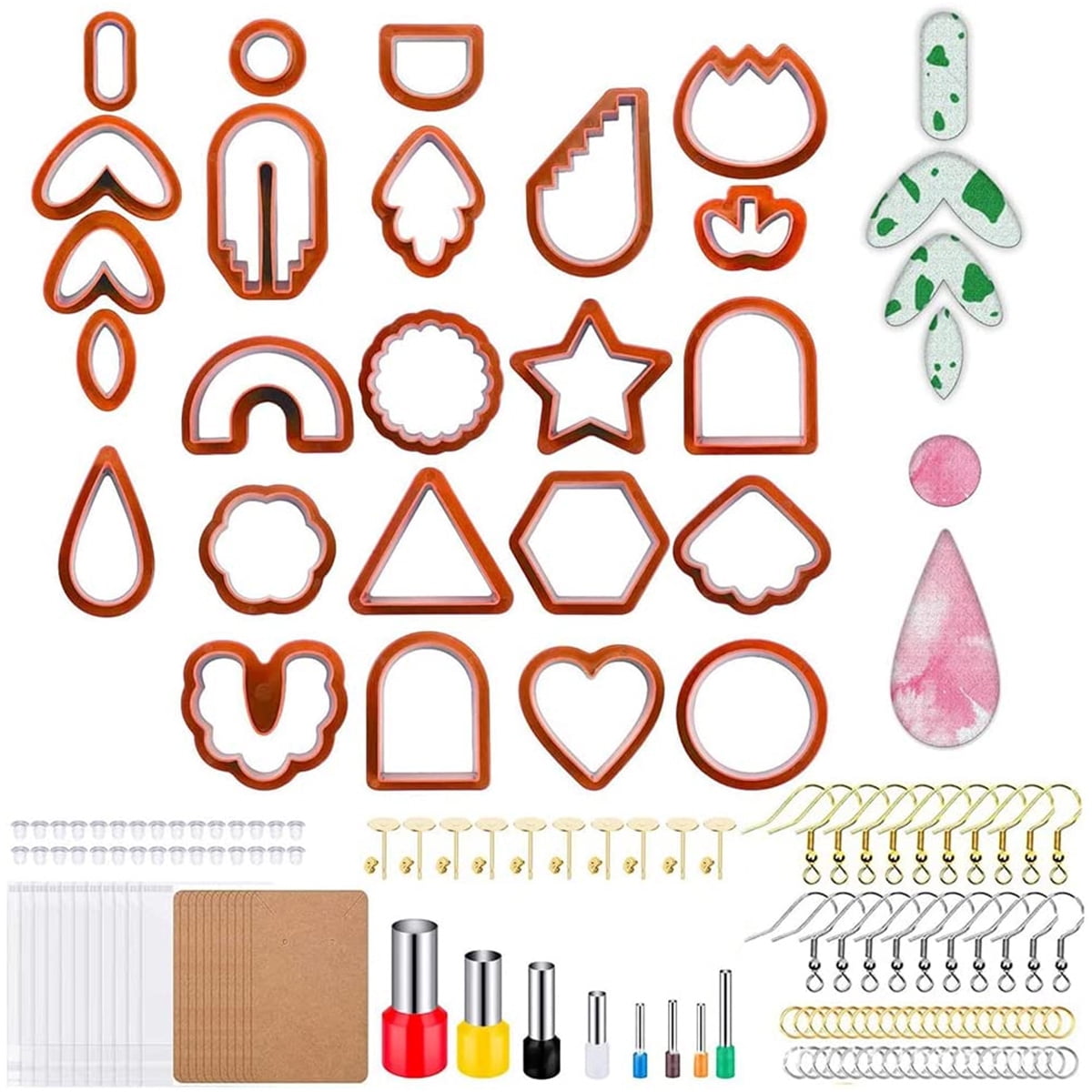 Kokorosa Stainless Steel Polymer Clay Cutters Set DIY Clay Earring