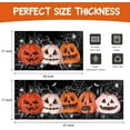 thumbnail image 6 of Halloween Kitchen Mat Set of 2,Black Pumpkins Spider Web Happy Halloween Floor Mats and Rugs Non Skid Washable for Kitchen Home Decor,Halloween Decorations and Accessories (17"x47"+17"x30"), 6 of 6