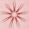 thumbnail image 1 of Ahgly Company Indoor Square Patterned Pastel Red Pink Area Rugs, 7' Square, 1 of 1