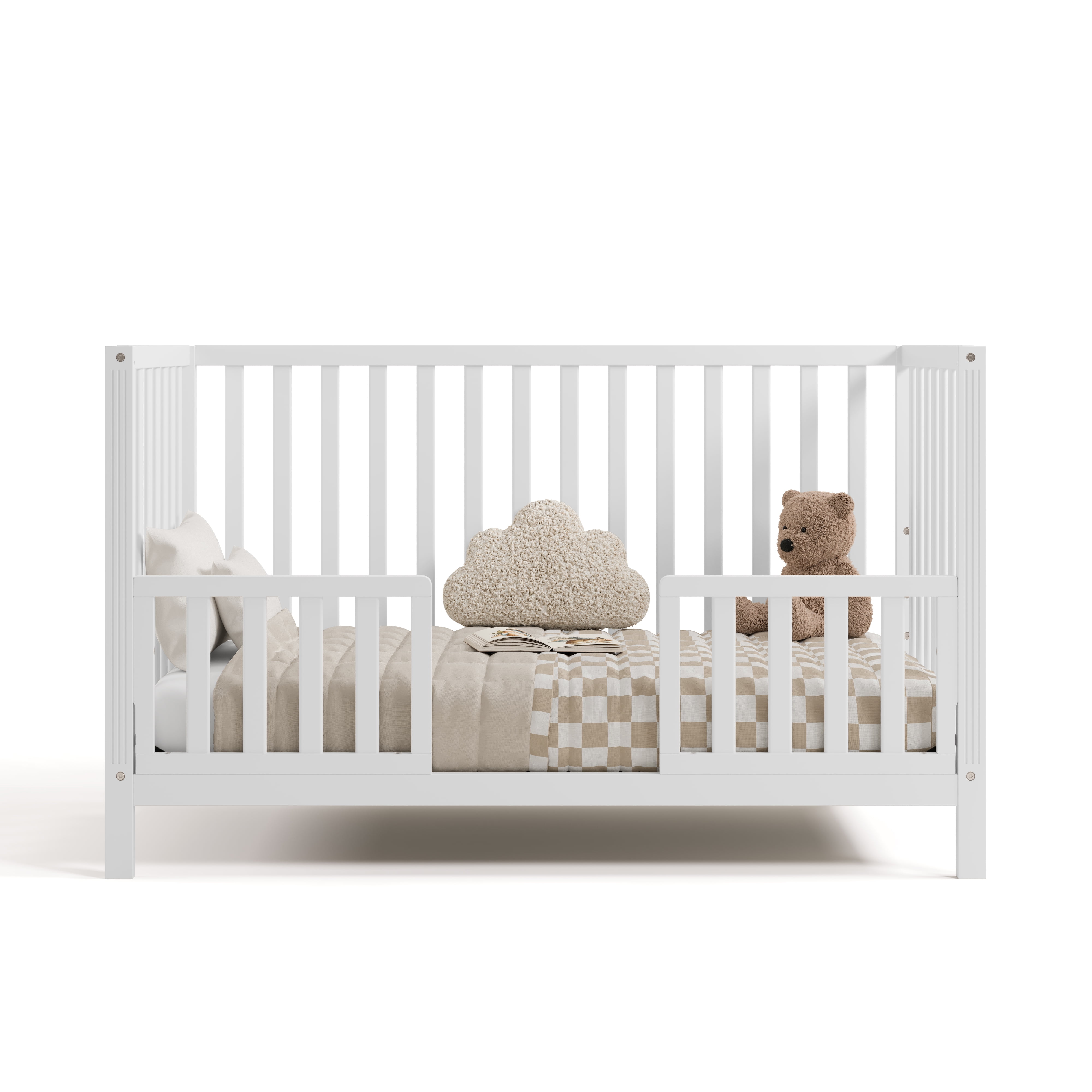 Storkcraft Morningside 5-in-1 Convertible Baby Crib, White
