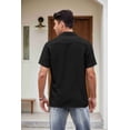 thumbnail image 4 of COOFANDY Vintage Mens Bowling Shirts Button Up Vacation Shirts Loose Fit Short Sleeve Shirts, 4 of 8