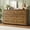 Brown, variant on ASTUVIA 7 Drawer Dresser for Adult - Wide TV Stand with Anti-Tip Metal Rails for Bedroom Living Room,Brown
