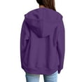 thumbnail image 6 of HAiming Zip up Hoodie Jacket for Women Casual Oversized Long Sleeve Hooded Sweatshirts Fall Coat Outwear, 6 of 7