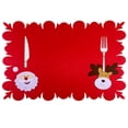 thumbnail image 1 of Christmas Placemat Nonwoven Santa Adorable Table Mat Dining Mat Holiday Decor, 1 of 10
