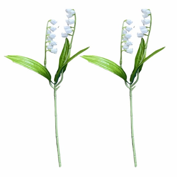 Simulated Lily Of The Valley Flower Bouquets Set Of 2 For Effortless Decoration