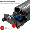 thumbnail image 3 of BESTEK 2000 Watt Pure Sine Wave Power Inverter, 12V DC to 110V/120V AC Inverter with 3 AC Outlets, USB & Type-C Port, Remote Controller, Off-Grid Sol, 3 of 5