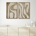 thumbnail image 4 of IDEA4WALL Framed Canvas Print Wall Art Set Abstract Organic Curves Beige and White Illustration Minimalist Neutral Modern Art Elegant Vintage Wall Decor Minimal for Bedroom - Natural 16"x24", 4 of 5