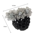 thumbnail image 6 of opvise Hair Bun Net Elegant Lace Flower Hairpin Bun Cover Professional Hairstyle Hollow Out Lady Ballet Career Crochet Hairband Hair Accessories Purple, 6 of 8