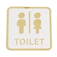 thumbnail image 2 of Letrero de baño BLESIY Letrero Cuadrado 12cm placa acrílica decoración de señalización, 2 of 8