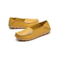 thumbnail image 4 of Fangasis Women Loafers Breathable Casual Shoes Comfort Flats Walking Non-Slip Nurse Shoe Yellow 9, 4 of 5