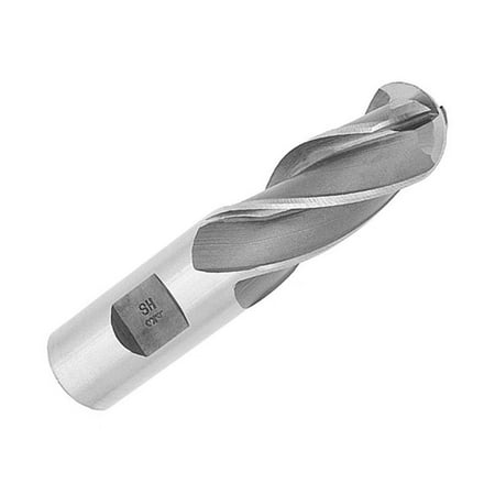 UPC: 0887861158831 | 1/2  X 1/2  HSS 4 Flute Single End Ball End Mill  Qualtech  DWCF1118